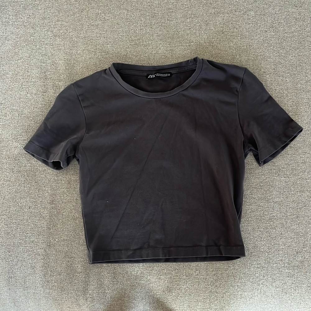 Gray baby tee - Picture 1 of 2